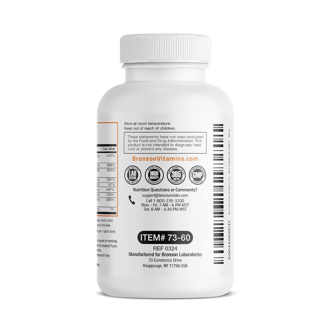 Super B Vitamin B Complex of Bronson