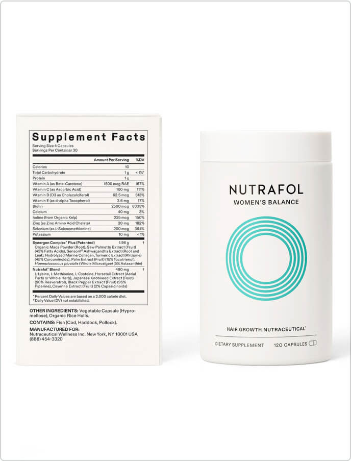 Women’s Balance Hair Growth Supplement – Clinically Proven, 100% Drug-Free Formula for Thicker, Fuller, Stronger Hair – Designed for Women 45+ – Includes Wellness Coaching, Hair Mineral Analysis & Headspace Subscription