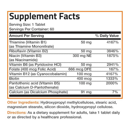 Super B Vitamin B Complex of  Bronson