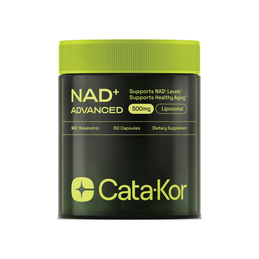 Cata-Kor NAD+ Advanced with Resveratrol – High-Absorption Cellular Support (60 Capsules)