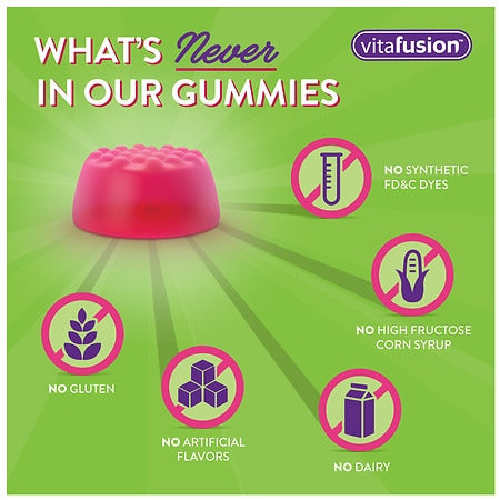 Vitafusion Vitamin D3 Gummies 2000 IU – Bone, Teeth & Immune Support – 150 Ct – Natural Flavors