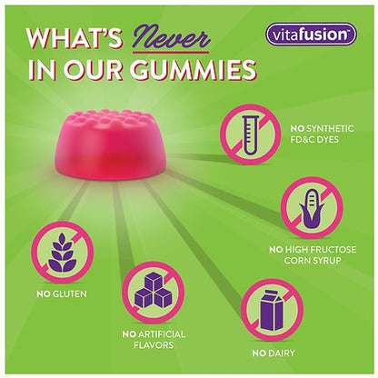Vitafusion Vitamin D3 Gummies 2000 IU – Bone, Teeth & Immune Support – 150 Ct – Natural Flavors