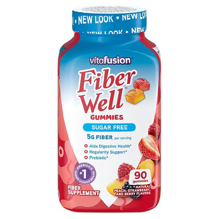 Vitafusion Fiber Well Gummy Vitamins Peach, Strawberry & Berry