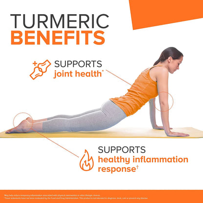 Qunol Extra Strength Turmeric Curcumin Complex 1000mg – High Absorption with Water Dispersion Technology – Joint Support & Healthy Inflammation Response – 120 Capsules
