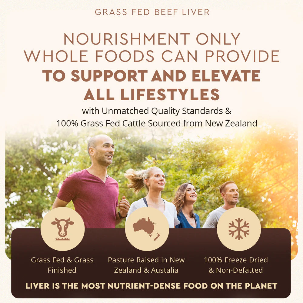 Grass Fed Beef Liver Capsules – Nutrient-Dense Organ Supplement for Energy, Immunity & Vitality – 180 Caps