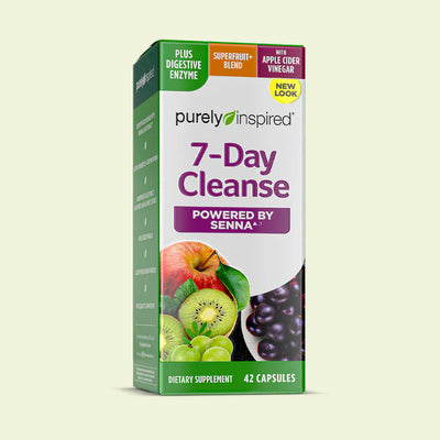 Purely Inspired 7-Day Cleanse – Gentle Detox with Senna & Apple Cider Vinegar, 42 Capsules