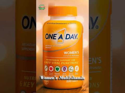 One A Day Women’s Multivitamin, 200 Count – With Vitamins A, C, D, E & All 8 B Vitamins, Calcium – Supports Bone, Skin & Immune Health