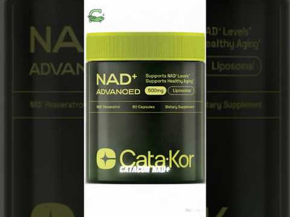 Cata-Kor NAD+ Advanced with Resveratrol – High-Absorption Cellular Support (60 Capsules)