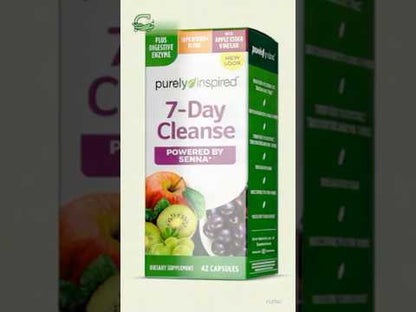 Purely Inspired 7-Day Cleanse – Gentle Detox with Senna & Apple Cider Vinegar, 42 Capsules
